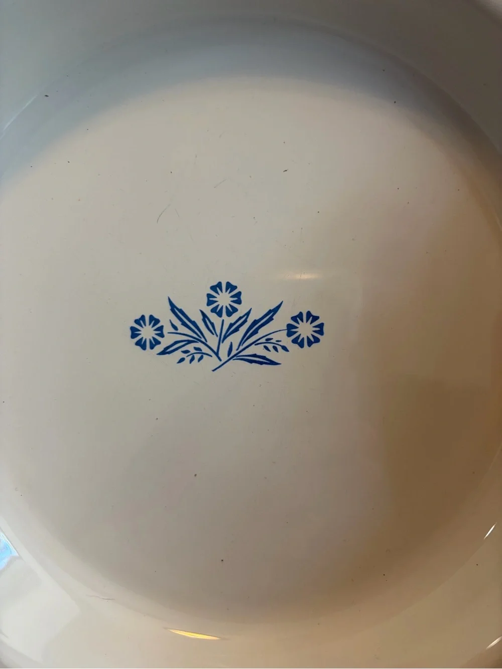 Vintage Corning Ware Blue Cornflower P-309 Pie Plate 9